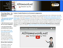 Tablet Screenshot of allhomework.net